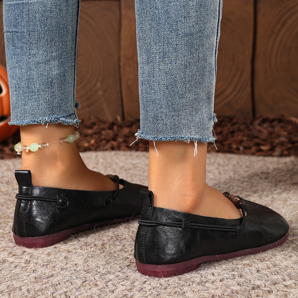 Bohemian Beaded Mary Jane Flats – Vintage Soft Sole Comfort Shoes for Women