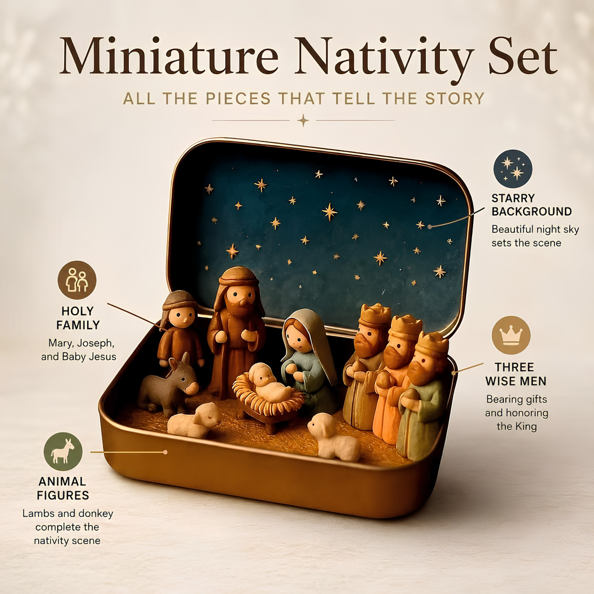 Miniature Nativity Set