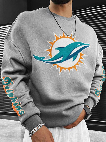 Miami Dolphins  Men's Crewneck Sweatshirt