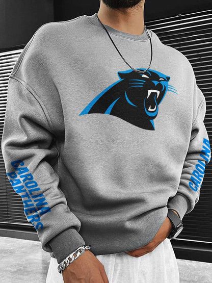 Sudadera de cuello redondo para hombre de los Carolina Panthers