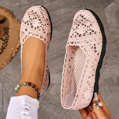 Women's Hollow Lace Mesh Shoes