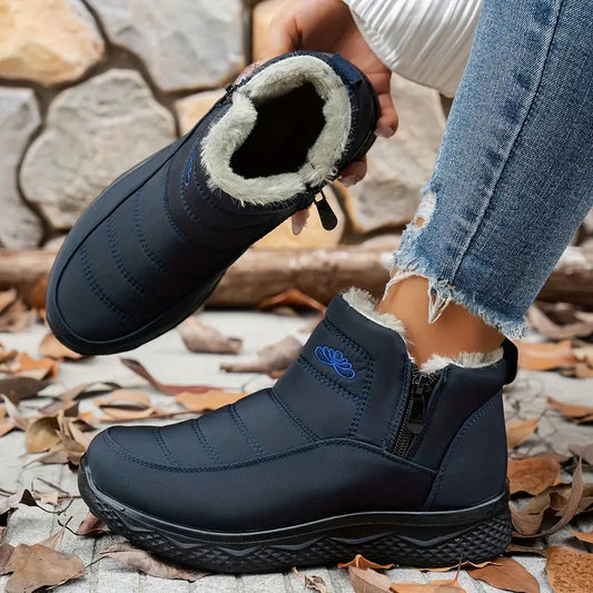 Women’s Insulated Snow Boots – Waterproof, Non-Slip & Fur Lined | Comfortable Warm Winter Shoes for Mature Women