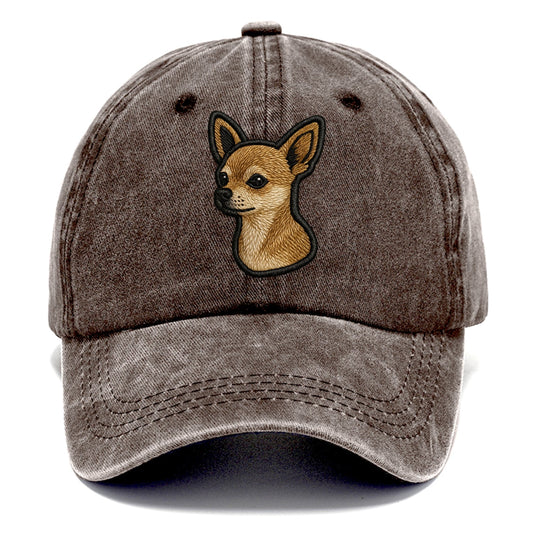Chihuahua - Modern tiny dog logo with bo - Classic Cap