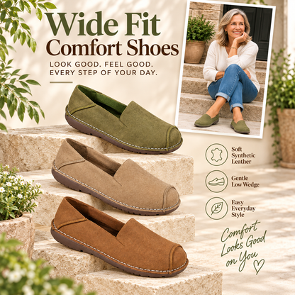 💥 Mega Sale - 50% OFF Best Sellers Today Only! 💥Women’s Wide Fit Comfort Slip-On Shoes