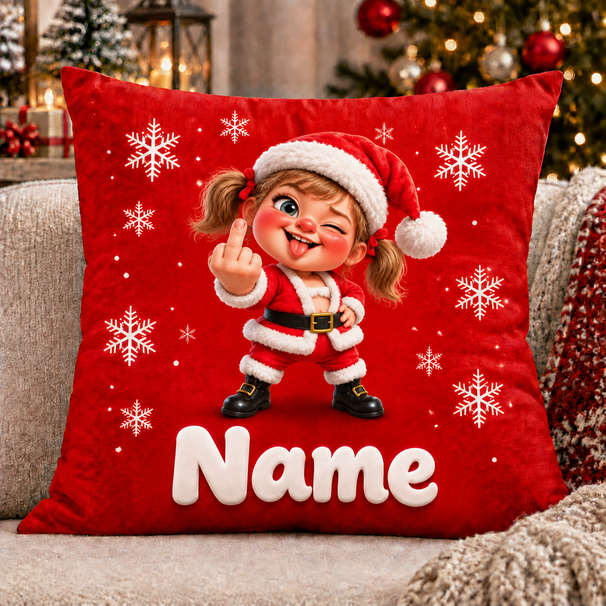 Funny Custom Christmas Character Pillow Covers