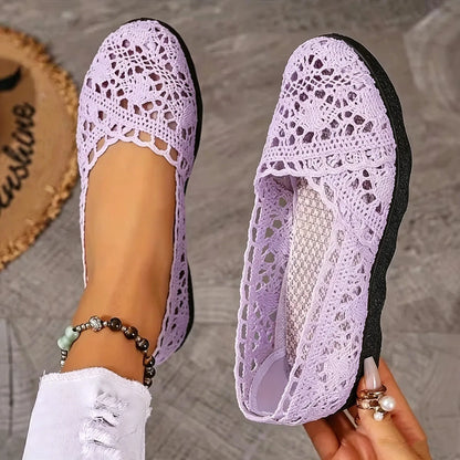 Women's Hollow Lace Mesh Shoes